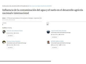 Mapa Conceptual De Influencia De La Contaminación Del Agua Y El Suelo En El Desarrollo Agrícola Nacional E Internacional