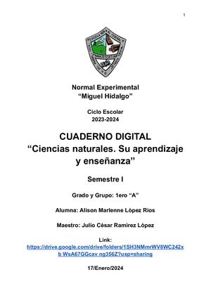 Ciencias Naturales. Su aprendizaje y enseñanza