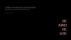 Bourse recherche création 2024 Laporte Julie