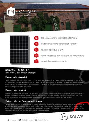 Fiche Technique Panneaux Mono 410w MADE IN EU
