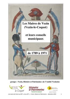 Les Maires De Vezin Le Coquet de 1789 à 1971