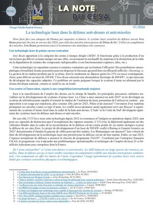 LA NOTE DU CESA N°541
