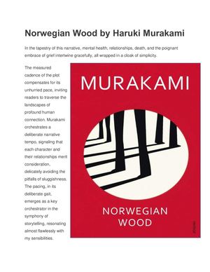 Norwegian Wood By Haruki Murakami