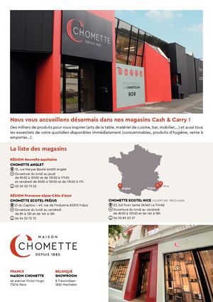 Decouvrez Nos Magasins Chomette