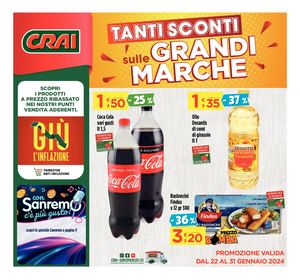 Volantino Crai Regina dal 22 al 31 gennaio