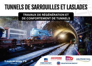 Tunnel de Laslasdes & Sarrouilles - Album photo de chantier