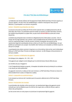 Reglement Prix Ptits Rats 2023-2024