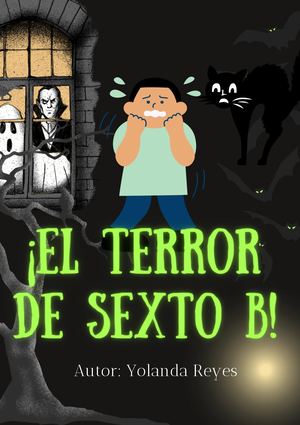 Flyer Casa De Terror Ilustrado Negro Y Verde