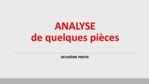 Schumann Carnaval 2e Partie Analyse de 7 pièces