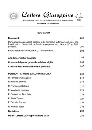 Lettere giuseppine 2023