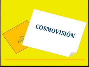 Qué es cosmovisión