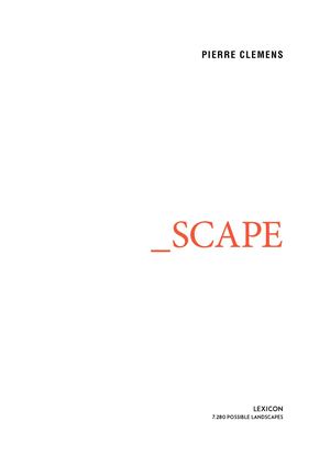 Landscape Lexicon 7280 Words - PIERRE CLEMENS