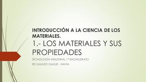 T1 Propiedades Y Ensayos. MATERIALES