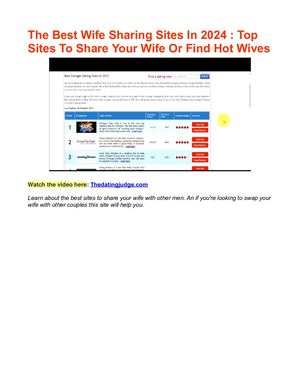 The Best Wife Sharing Sites In 2024 : Top 10 Sites For Hotwife Swapping