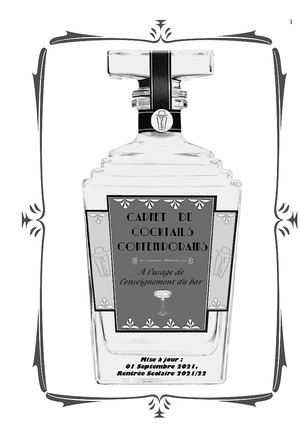 Livret des cocktails