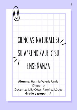 Revista de ciencias naturales. Su aprendizaje y enseñanza