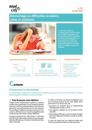 Decrochage Ou Difficultes Scolaires Aides Et Solutions