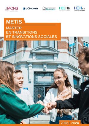 METIS Master en transitions et innovations sociales – Social HELHa Mons