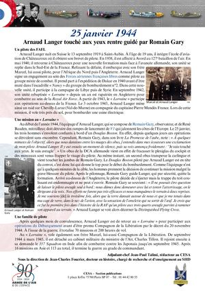 25 Janvier 1944 Arnaud Langer