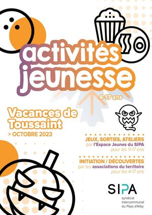 Activités Jeunesse Vacances Automne 2023 Sipa