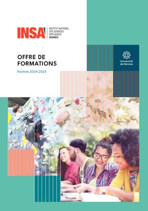 Livret Offre de formations INSA Rennes 2024-2025