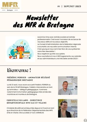 Newsletter #1 Mfr Bretagne
