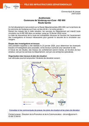 Calaméo - Avallonnais - RD 950 Route barrée - Voutenay-sur-Cure