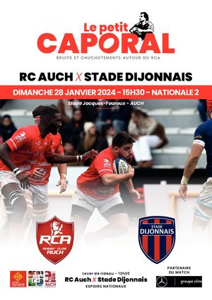 RC Auch / Stade Dijonnais - Dimanche 28 janvier 2024
