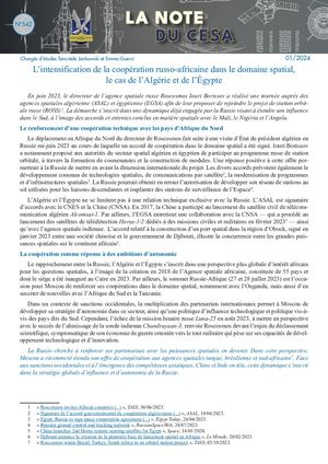 LA NOTE DU CESA N°542