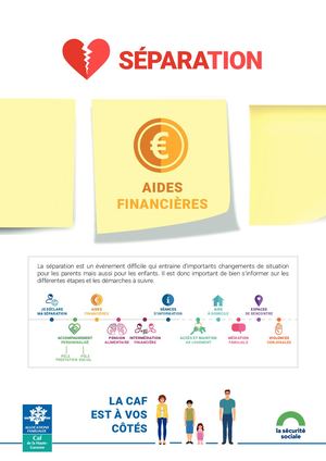 Parcours séparation : aides financières