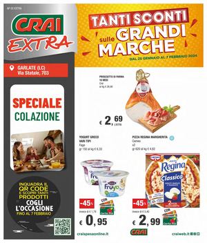Volantino Crai Codè Extra Garlate dal 25 gennaio al 7 febbraio