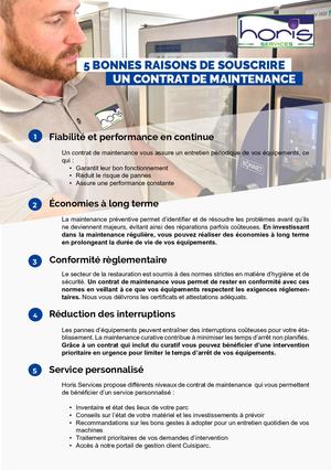 Avantages Contrat Maintenance Se