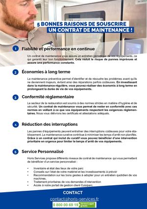 Avantages Contrat Maintenance Online