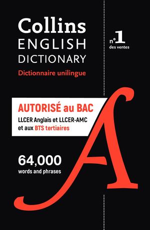 Extrait Collins Unilingue Anglais annexes