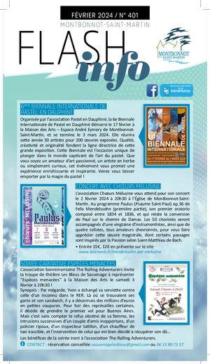 Flash info n°401 février 2024