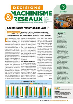 DÉCISIONS MACHINISME & RÉSEAUX N°271 FÉVRIER 2024