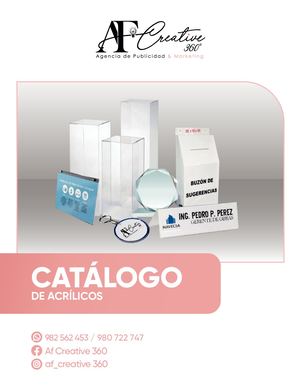 Catálogo De Acrílicos Af Creative 360