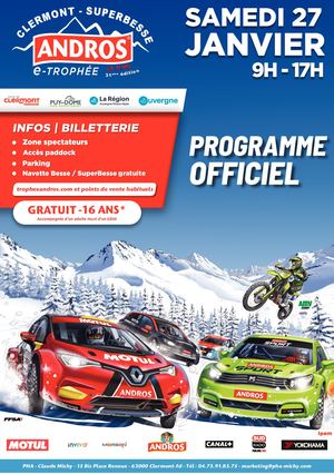 e-Trophée Andros Programme Officiel 2024