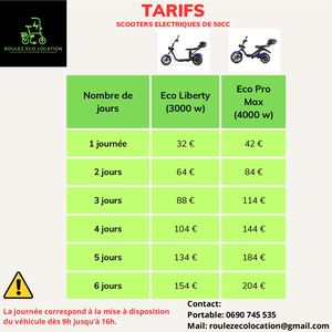 Tarification Roulez eco location