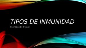 Tipos De Inmunidad