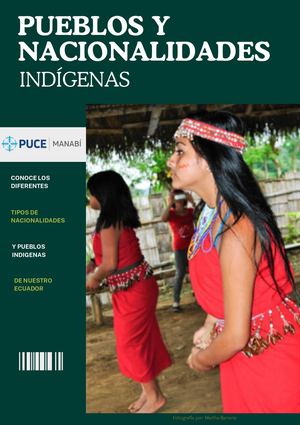 Pueblos Y Nacionalidades Indígenas