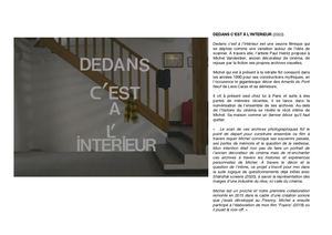 Portfolio Dedans C'est A L'interieur Paul Heintz (Film)