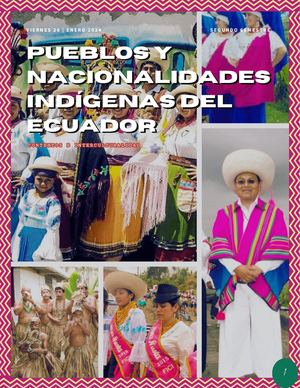 Pueblos Y Nacionalidades Indígenas Del Ecuador Grupo #1