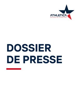 Athletica_Dossier de presse