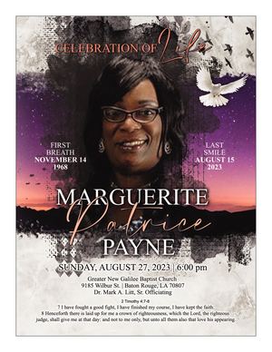 M Patrice Payne Obituary