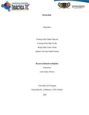 Misión Final, Recursos Educativos 2