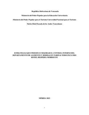 Informe N°1757 Pasantia Administrativa Trabajo De Grado 2023