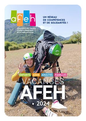 Catalogue Vacances 2024  - AFEH