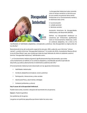 Discapacidad intelectual