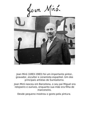 Joan Miró Apresentação